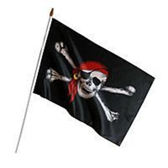 Пиратский флаг 45х30 см