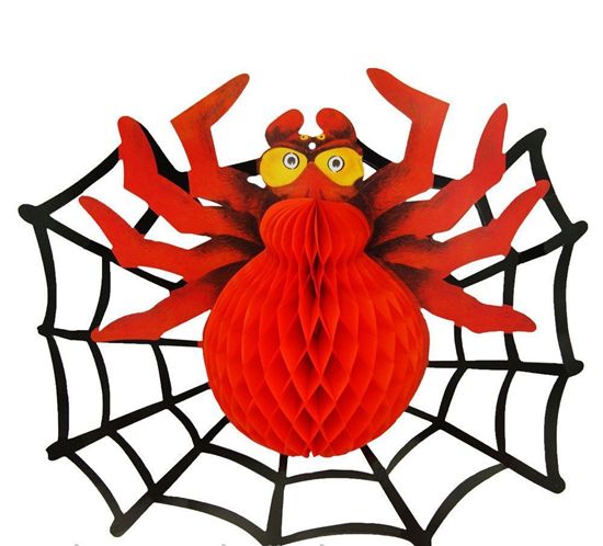 Паутина с пауком на Хэллоуин 