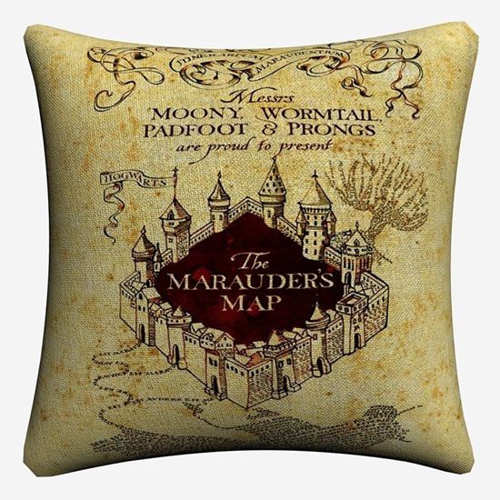 Декоративный чехол на подушку Карта Мародеров	